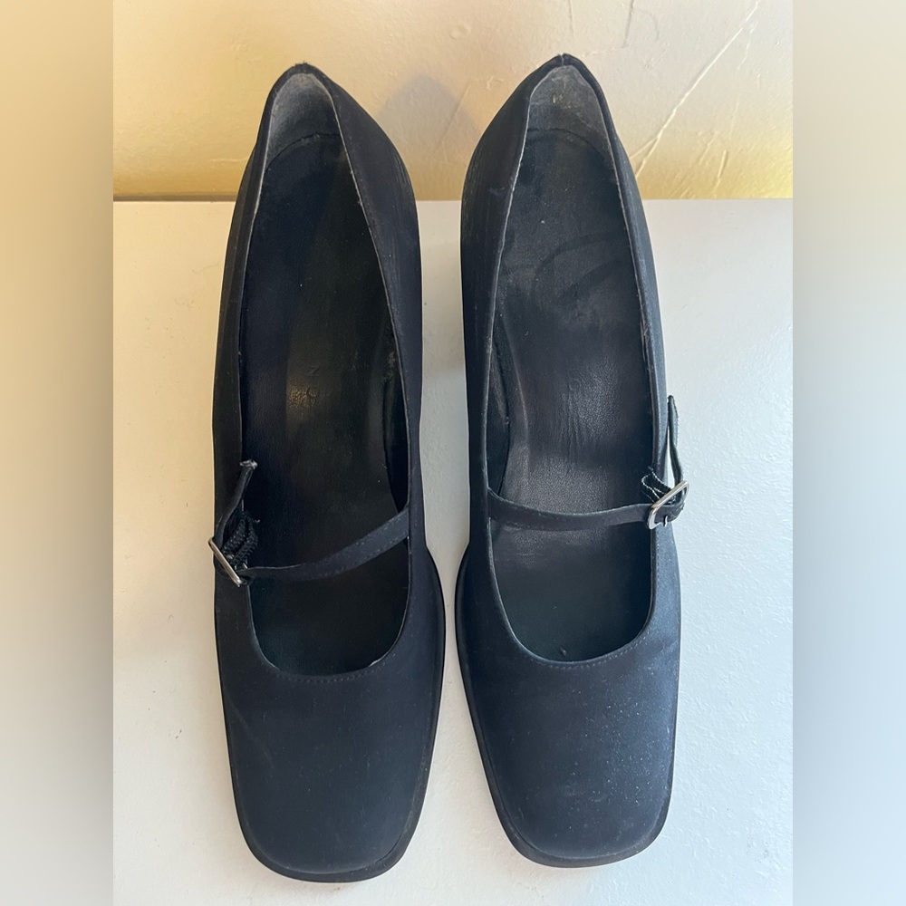 Square Toe Mary Jane Heels